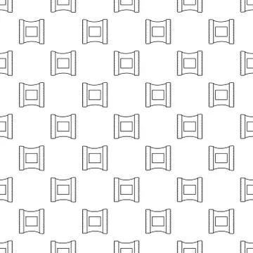 Wet wipes package pattern vector seamless Stock Illustration