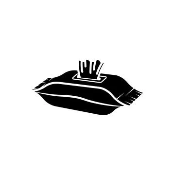Wet wipes package vector icon illustration Stock Illustration