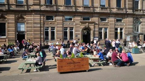 Wetherspoons bar and restaurant, Glasgow Stock Footage 172431499