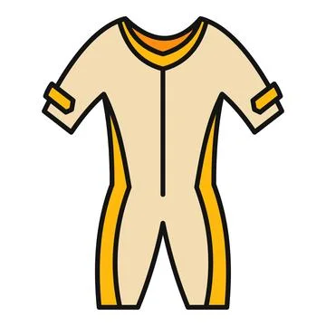 Wetsuit or diving suit flat vector illustration Stock Illustration