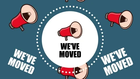 We've Moved animation concept. Stock Footage 168311117