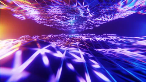 Weve Terrain Background Loop Video stock 205072917