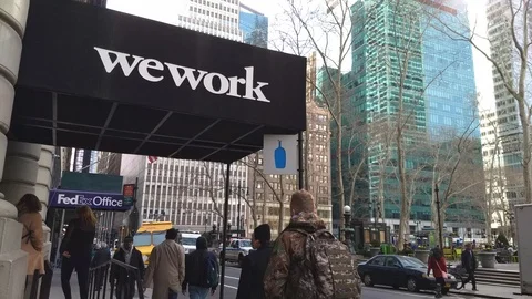 Wework 40th Street Manhattan Stock Footage 105474206