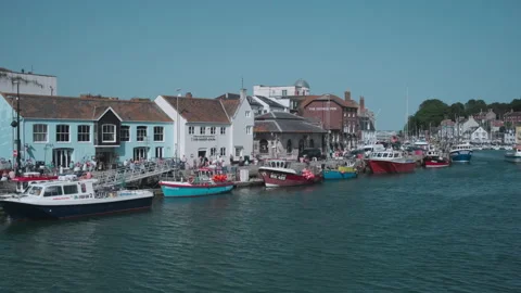 Weymouth Dorset England 27th June 2019 Boats at Weymouth Marina Stock Footage 131168053