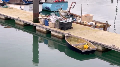 Weymouth Harbour During Lockdown Stock Footage 143653931