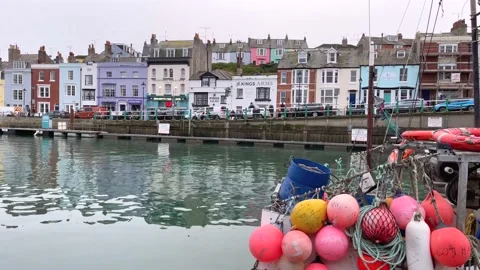 Weymouth Harbour During Lockdown Stock Footage 143654023