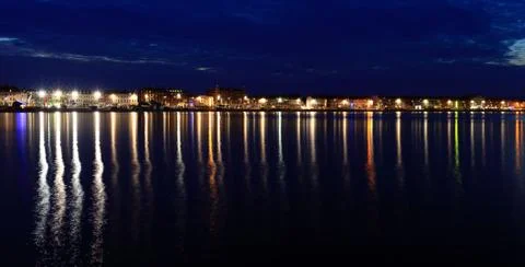 Weymouth seafront at dusk Stock Photos