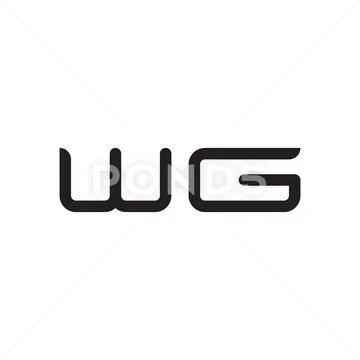 WG W G letter logo design. Initial letter WG... - Stock Illustration  [105180641] - PIXTA