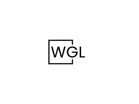 WGL letter initial logo design vector illustration Stock Illustration