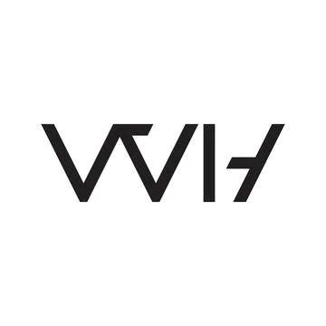Wh initial letter vector logo icon Ilustração Stock