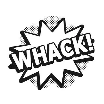 Whack Comic Explosion Vector Stock Illustration