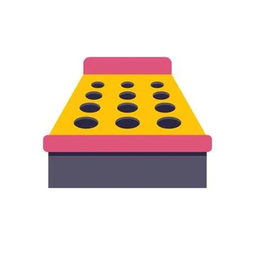 Whack a mole arcade game machine entertainment board Stock Illustration