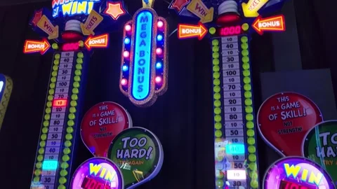 Whack N Win Arcade Game Stock Footage 243818585