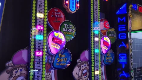 Whack N Win Arcade Game Stock Footage 243915558