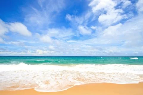 Whaite sand beach Stock Photos