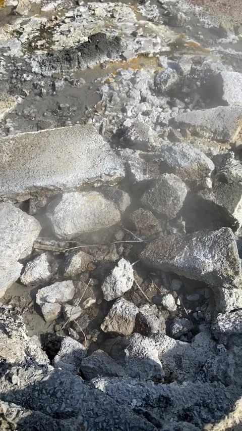 Whakarewarewa hot spring near Rotorua Видео 344123523