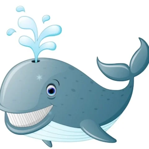 Whale Art Animation Stock Footage 259425659