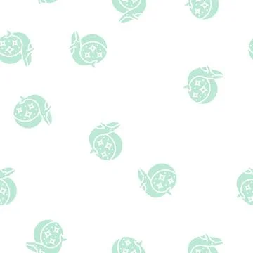 Whale boho glyph seamless pattern Illustrazione stock