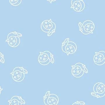 Whale boho line seamless pattern Stock Illustration