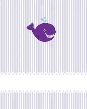 Whale cartoon Stock Illustration