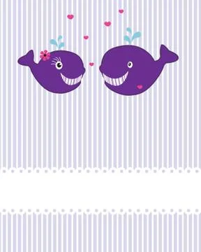 Whale cartoon Stock Illustration
