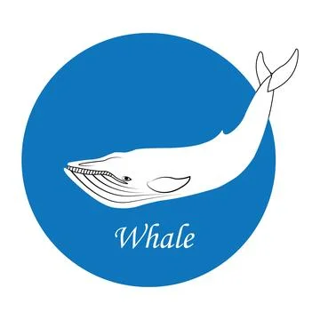 Whale icon Stock Illustration