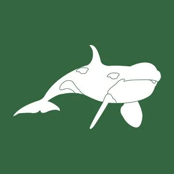 Whale icon Stock Illustration