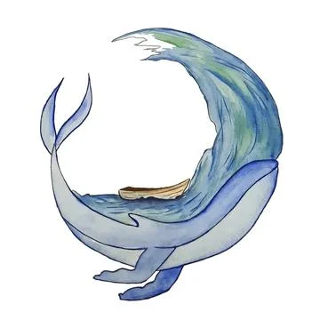 Whale Illustrazione stock