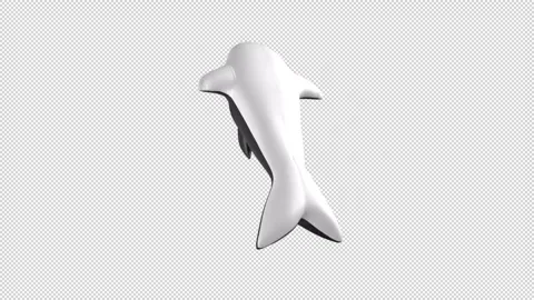 Whale inflatable sprite element loop with alpha. This sprite with an alpha Stock Footage 302375805