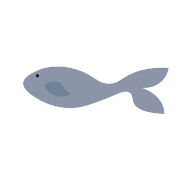 Whale isolated on white background. Stock Illustration