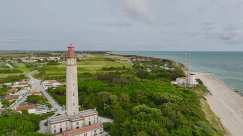 WHALE LIGHTHOUSE, Saint-Clement-des-Baleines, Atlantic, France, Europe Vidéo 311273192