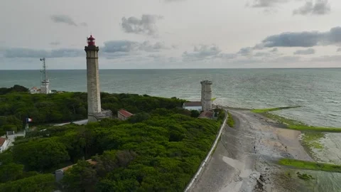 WHALE LIGHTHOUSE, Saint-Clement-des-Baleines, Atlantic, France, Europe Vidéo 311273205