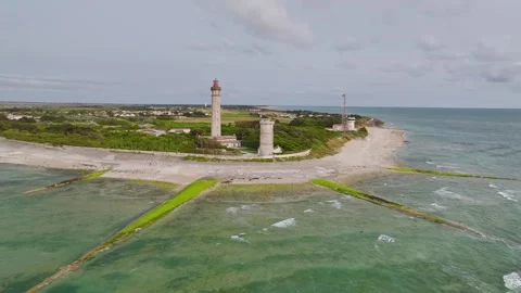 WHALE LIGHTHOUSE, Saint-Clement-des-Baleines, Atlantic, France, Europe Vidéo 311273227