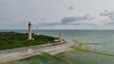 WHALE LIGHTHOUSE, Saint-Clement-des-Baleines, Atlantic, France, Europe Vidéo 311306461