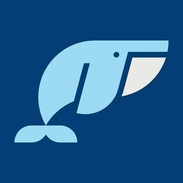 Whale logo Stock Illustration