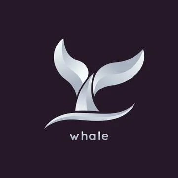Whale logo vector Stock Illustration