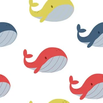 Whale pattern Stock Illustration