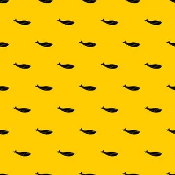Whale pattern vector Stock Illustration