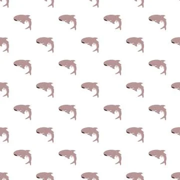 Whale shark underwater repeating pattern seamless background Illustrazione stock