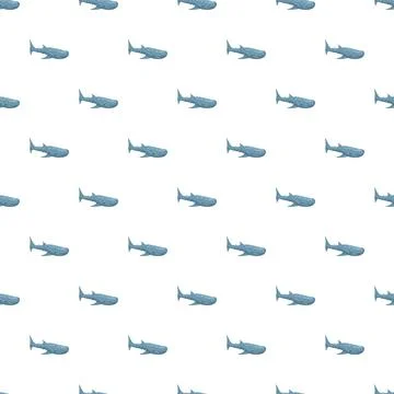 Whale shark underwater repeating pattern marine aquatic design Stock Illustration