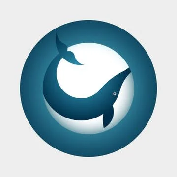 Whale symbol Stock Illustration