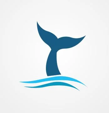 Whale tail icon Stock Illustration