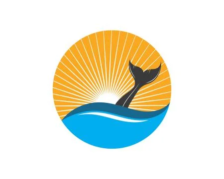 Whale tail icon vector illustration design Stock Illustration