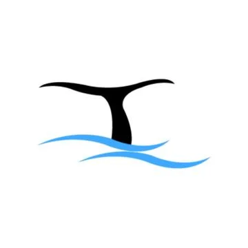 Whale tail Stock Illustration