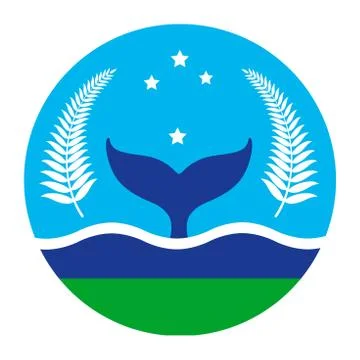 Whale tail vector icon Stock Illustration