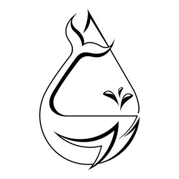 Whale tail vector logo design Stock Illustration