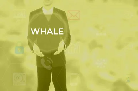 WHALE - technology and business concept Stock Photos