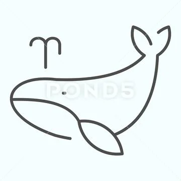 Fish line icon. Animal vector illustration isolated on white. Seafood  outline style design, designed for web and app. Eps 10., Stock vector