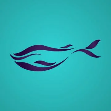 Whales logo vector Stock Illustration
