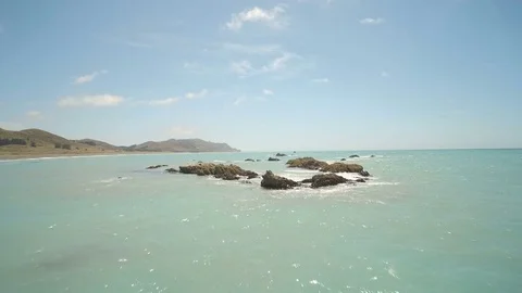 Wharanui Beach Video stock 83210725